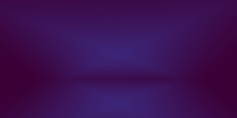 Wall Mural - Studio Background Concept - abstract empty light gradient purple studio room background for product.