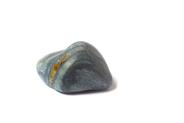 Poster - pebble with shadow isolated on white background. sea pebbles