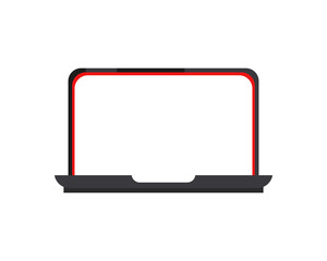 Poster - black laptop icon