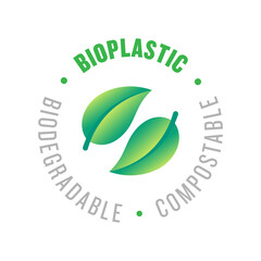 Sticker - Plastic free vector product logo icon badge illustration design