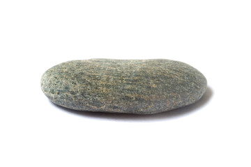 Poster - stone isolated on white background. sea pebbles