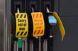 Petrol pump in the UK with 'Sorry out of use