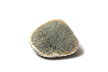 Poster - pebble with shadow isolated on white background. sea pebbles