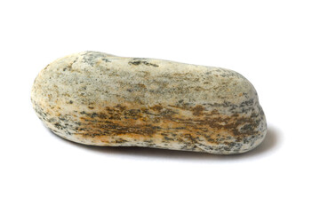 Poster - pebble with shadow isolated on white background. sea pebbles