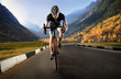 © vitaliy_melnik - Sport. The cyclist rides. Autumn background.