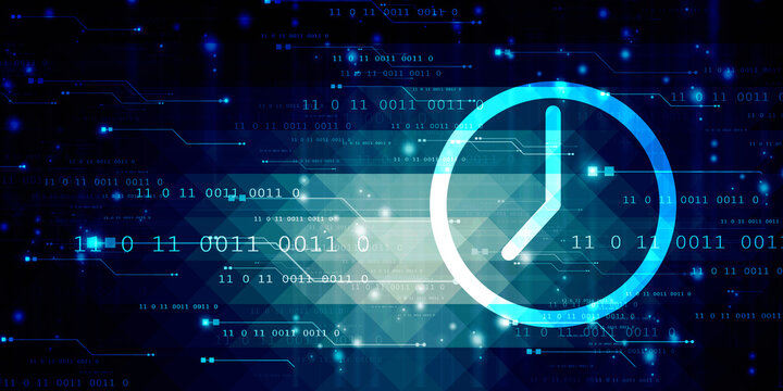 2d illustration new technology stopwatch
