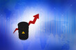 © renjith - 3d illustration oil barrel crude oil rising arrow concept