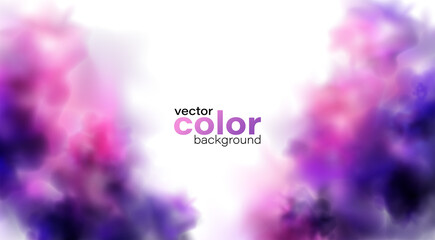 Poster - Holiday Abstract shiny color powder cloud design element