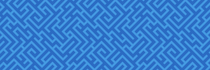 Poster - Abstract seamless line maze pattern. Labyrinth background. Geometric irregular backdrop. Vector seamless detailed labyrinth texture. Abstract seamless vector geometric pattern. Striped seamless.