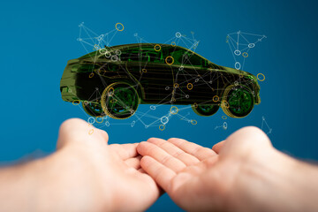 Poster - Driverless self driving, autonomous vehicle, autopilot