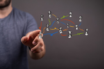 people network structure hr - human resources management and recruitment