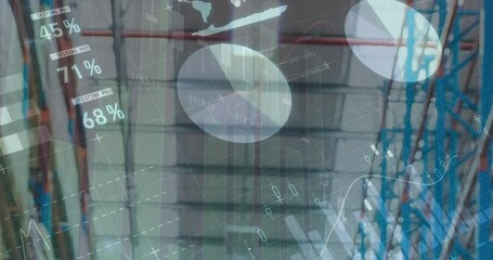 Poster - Animation of statistics and financial data processing over warehouse