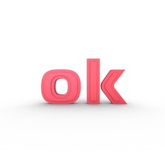 Poster - Red 3d word 