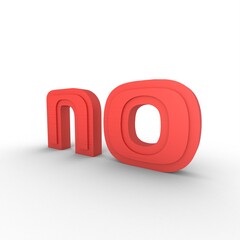 Poster - Red 3d word 