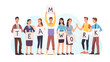 © iconicbestiary - Business colleagues hold teamwork word letters