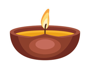 Sticker - indian celebration candle