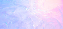 Light Colorful Iridescent Transparent Plastic Texture Background