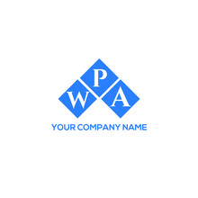 WPA Letter Logo Design On White Background. WPA Creative Initials Letter Logo Concept. WPA Letter Design. 