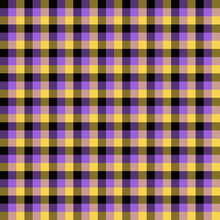 Black Purple And Yellow Tartan Plaid Seamless Pattern Background Design For Decorating, Wallpaper, Wrapping Paper, Fabric, Backdrop And Etc.