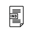 © WEBTECHOPS - Black line icon for ind folder