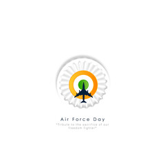 abstract vector illustration of Air Force Day,