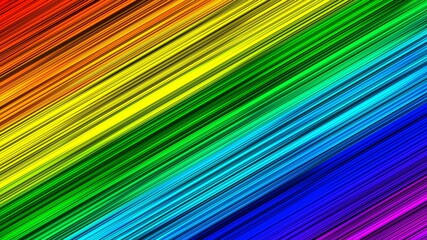 Poster - Abstract background of graphic elements in rainbow colors - 3D illustration