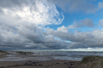 Wall Mural - Stormy day by Baltic sea, Liepaja, Latvia.