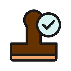 Sticker - Stamp  Line Filled Vector Icon Design