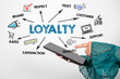 © STOATPHOTO - Loyalty. Brand, Trust, Quality and satisfaction concept. Tablet computer in woman hands