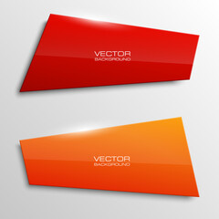 Poster - Design shape Origami vector banner