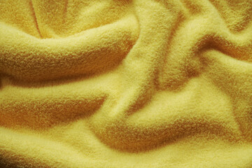 Wall Mural - Beautifully Lit Yellow Fabric Texture for background