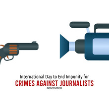 Vector Graphic Of International Day To End Impunity For Crimes Against Journalists Good For International Day To End Impunity For Crimes Against Journalists Celebration. Flat Design. Flyer Design.