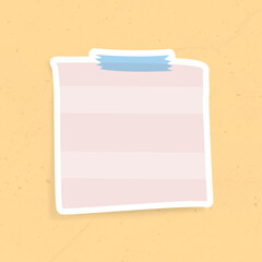 Poster - Pink reminder note sticker vector