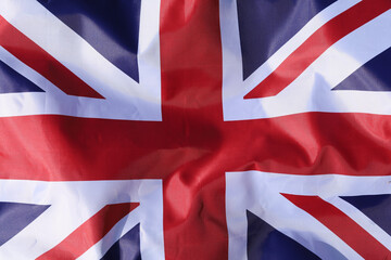 United Kingdom flag close-up