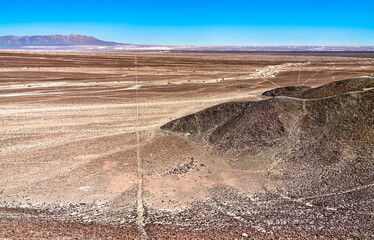 Wall Mural - Geoglyphs and lines of Nazca in Peru