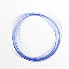 Abstract swirl energy circle Blue element design wave Vector