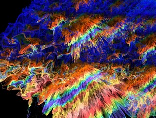 Naklejka na meble Imaginatory fractal abstract background Image