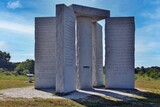 Fototapeta  - Shady view of Georgia Guidestones in Elberton, GA