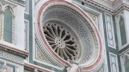 Wall Mural - Rose window of the Florence Cathedral. Italy.