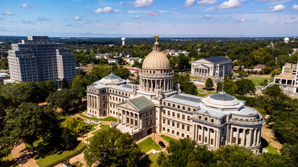 Wall Mural - Mississippi State Capitol Building in Downtown Jackson, Mississippi.