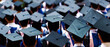 © xy - Large group of graduation caps during commencement