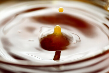 Canvas Print - Droplet of coffee drink