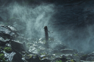 Canvas Print - River textures in Austria.