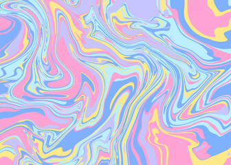 Wall Mural - modern liquid marble or epoxy resin in lavender, yellow and pink colors. abstract bright background 