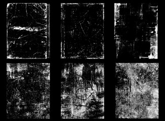 Wall Mural - grunge background. grunge textures set. cracked structure effect. rough grunge pattern design. faded