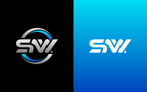 SMV Letter Initial Logo Design Template Vector Illustration