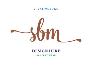 Wall Mural - SBM lettering logo is simple, easy to understand and authoritative