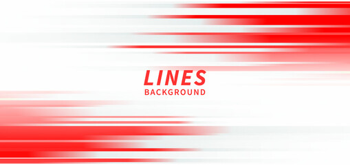 Wall Mural - Abstract horizontal light red stripe lines on white background.