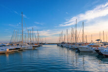 Yachts In The Harbour Of Trapani
