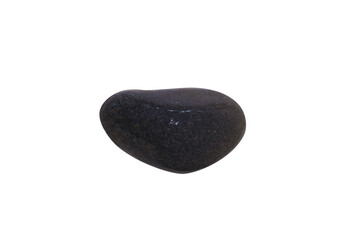 Poster - natural sea stone isolated on white background. sea pebbles